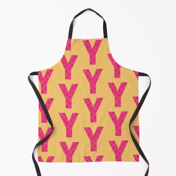 Item preview, Letter Y in pink color with apple pattern designed and sold by VrajStudio.