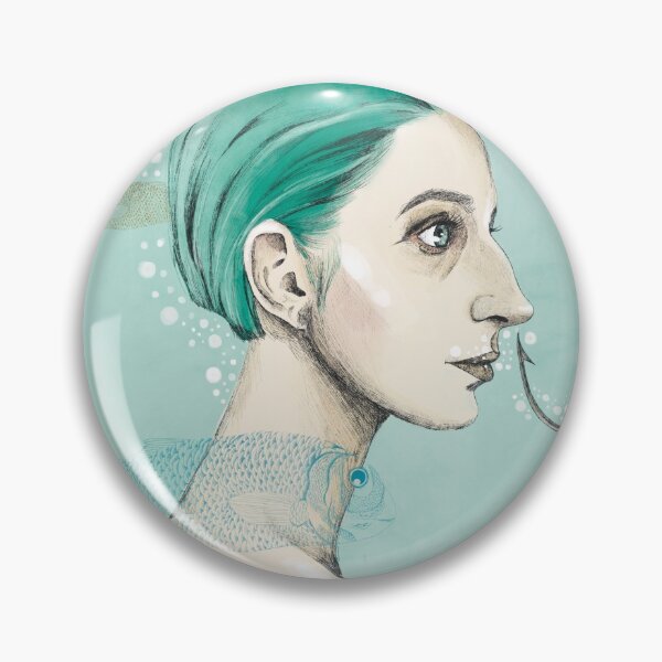 Item preview, Surreal illustration of a girl that seems to be underwater designed and sold by MatildeChizzola.