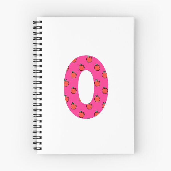 Item preview, Number 0 in pink color with apple pattern designed and sold by VrajStudio.