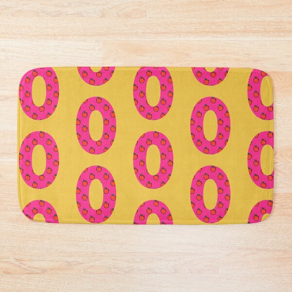 Item preview, Number 0 in pink color with apple pattern designed and sold by VrajStudio.