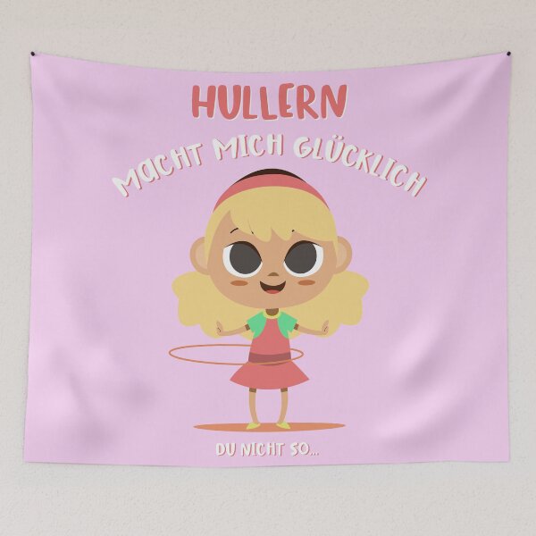 Item preview, Hullern makes me happy - you're not so ... Funny hula hoop fitness design designed and sold by emmjott.