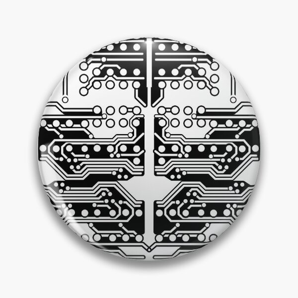 Item preview, CHIP Smiley Geek Face #1 Microchip, Monolithic integrated circuit Art. Black Pattern. designed and sold by in-vectors.