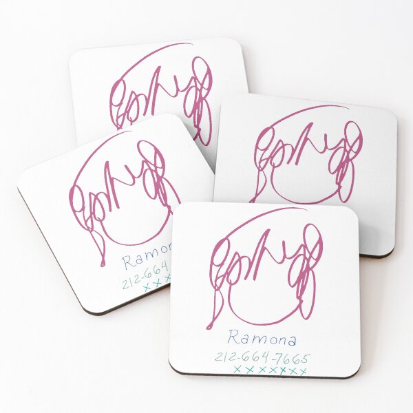 Item preview, Ramona Drawing And Phone Number Hair Colours designed and sold by TheRagingArden.