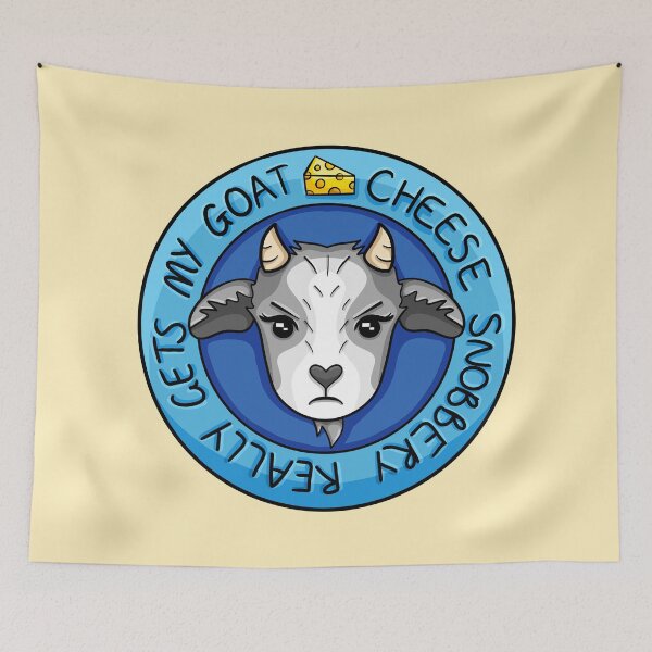 Item preview, Cheese Snobbery Really Gets My Goat - Grumpy designed and sold by Layla's Lens & Pens.