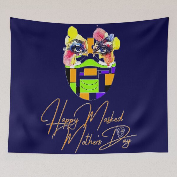 Item preview, Happy Masked Mothersday, Arty Mom , Super Mom Super Wife Mothersday designed and sold by Adri Barnard.