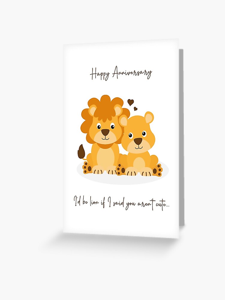 Jungle Bells - Lion Christmas pun Greeting Card for Sale by