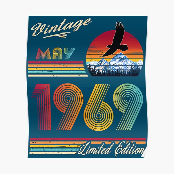 May 1969 Birthday Poster