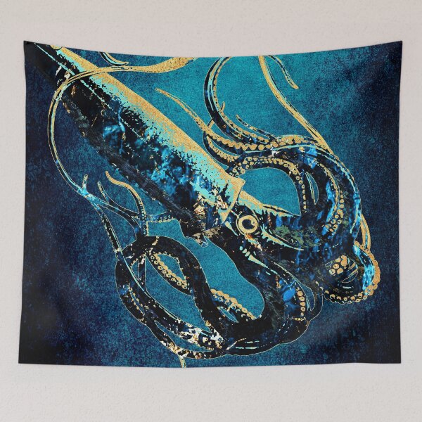 Item preview, Squid - Mysterious Deep Sea Creature designed and sold by JackMoreh.