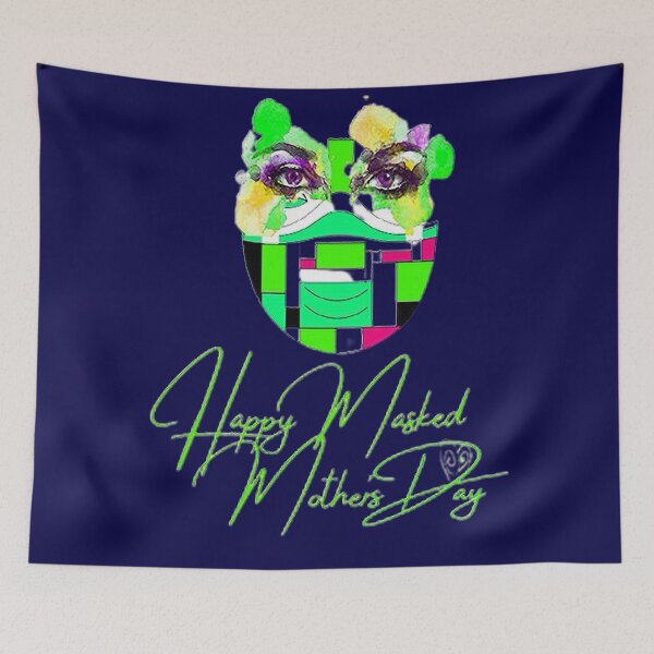 Item preview,  Happy Masked Mothersday, nr 2, Arty Mom , Super Mom Super Wife Mothersday designed and sold by Adri Barnard.