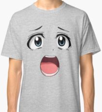 Anime face blue eyes Classic T-Shirt