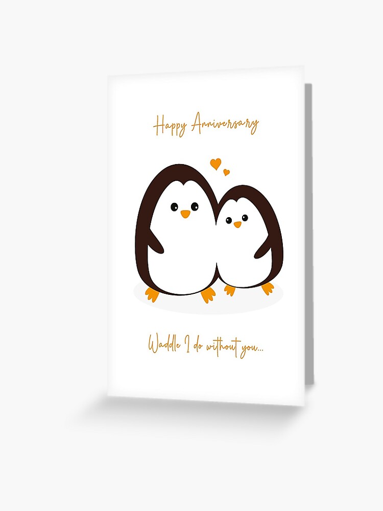 Tarjetas de felicitación «Tarjeta de aniversario de pingüino para parejas románticas» de imiryatt | Redbubble Tarjetas de felicitación «Tarjeta de aniversario de pingüino para parejas románticas» de imiryatt | Redbubble
