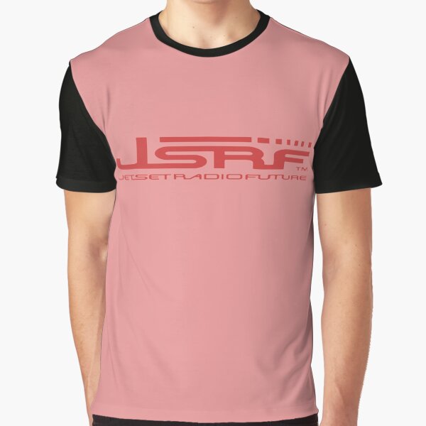 Vista previa del artículo con la obra «Jet Set Radio Future (JSRF) texto rojo», diseñado y vendido por everything4eva.