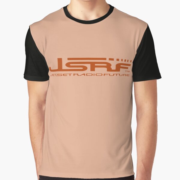 Vista previa del artículo con la obra «Jet Set Radio Future (JSRF) texto naranja», diseñado y vendido por everything4eva.