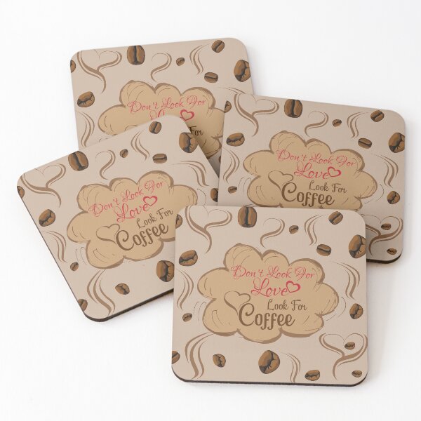 Item preview, Vintage coffee seamless pattern with funny coffee quotes for coffee lover gifts - Funny coffee quotes designed and sold by Alice-Elgawi.
