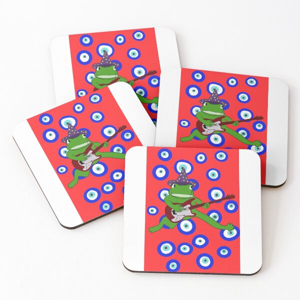 Item preview, Frog playing guitar designed and sold by lolliesonsunday.