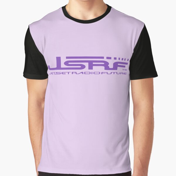 Vista previa del artículo con la obra «Jet Set Radio Future (JSRF) texto morado», diseñado y vendido por everything4eva.