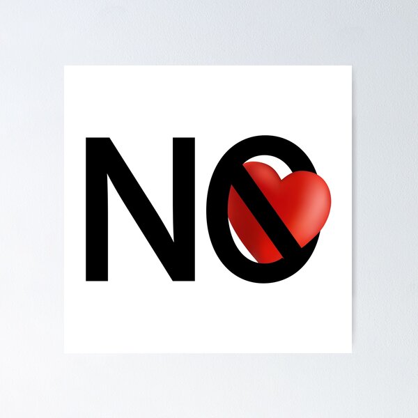 Item preview, No love. Anti valentine's day. No heart. Cool illustrtion designed and sold by TJprint.