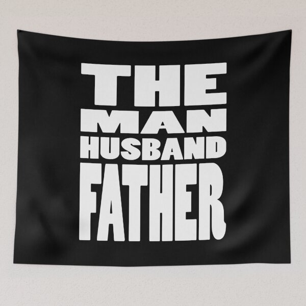 Aperçu de l'œuvre THE MAN HUSBAND FATHER | Fathers day typography créée et vendue par Cevil.