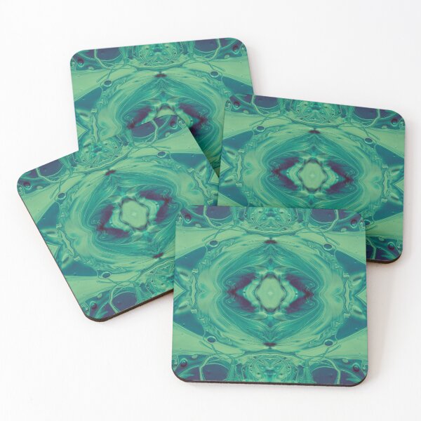 Item preview, Symmetry in turquoise blue green II designed and sold by Psilographics.