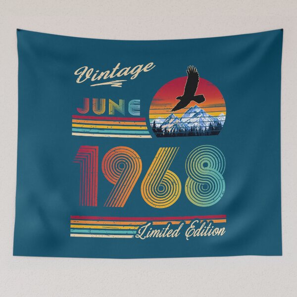 Item preview, June 1968 Birthday designed and sold by GreenSplash.