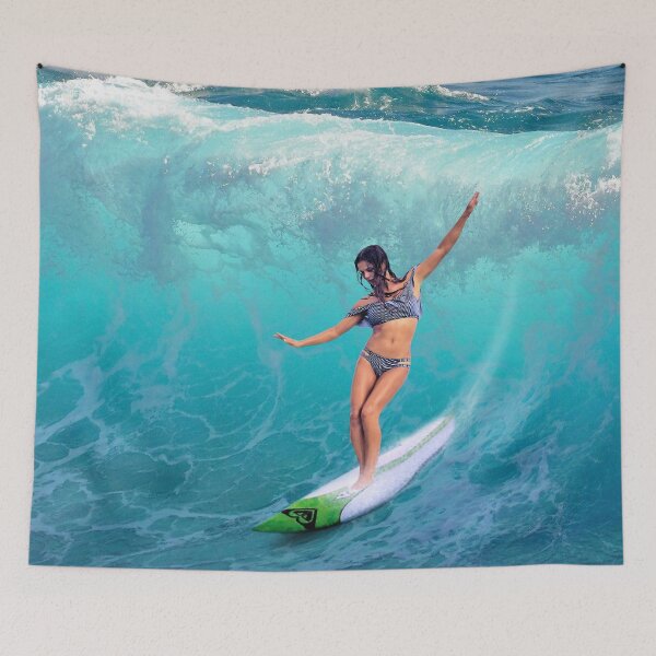 Item preview, Girl on the wave surfer designed and sold by Anaconda23.