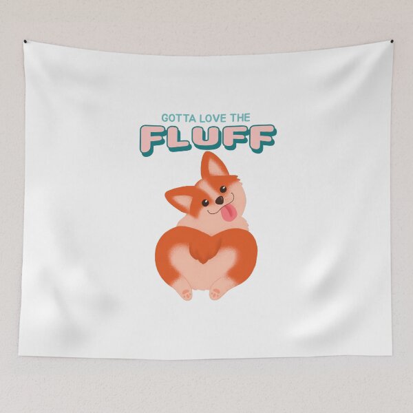 Item preview, Gotta Love The Fluff Cute Corgi Butt designed and sold by LoveofDog.