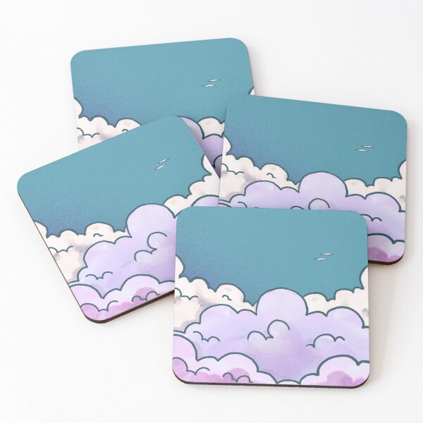 Item preview, Aesthetic Blue Cotton Candy Cloudy Sky designed and sold by Accentricity.