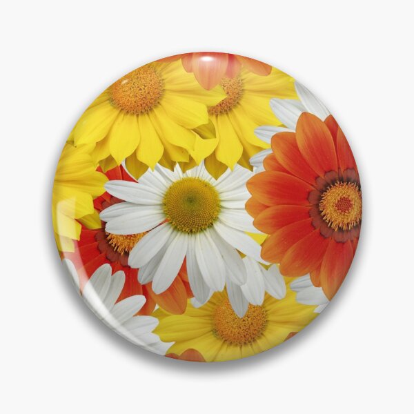 Item preview, Orange, yellow and white floral print background designed and sold by Chantelle  Spies.