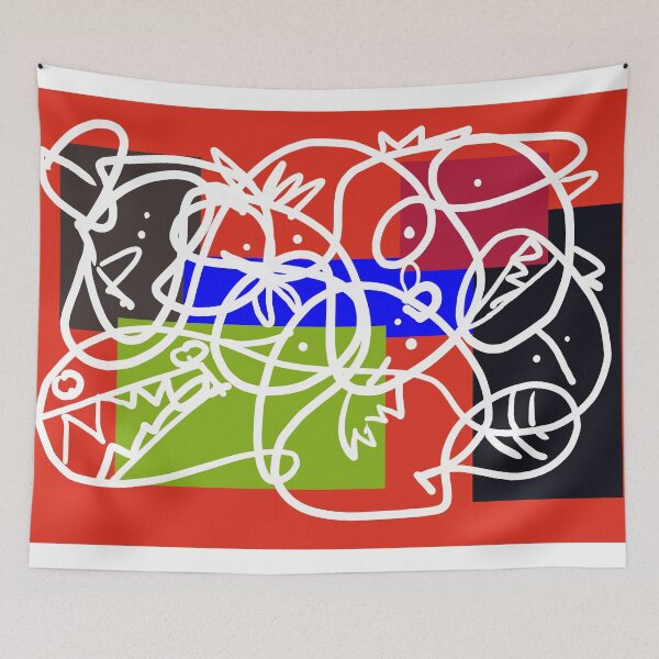 Artikelvorschau, White Line Doodle entworfen und verkauft von Clearfosterart.