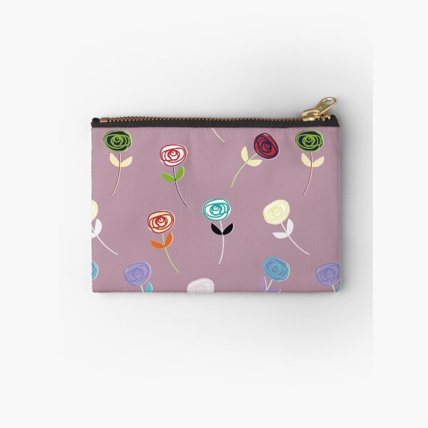 Item preview, Little Rose, cute large-scale fashion print on dusky pale pink designed and sold by Susan Marie Williams.