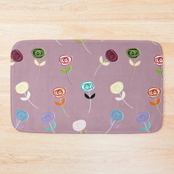 Item preview, Little Rose, cute large-scale fashion print on dusky pale pink designed and sold by Susan Marie Williams.