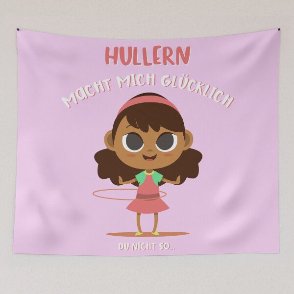 Item preview, Hullern makes me happy - you're not so ... Funny hula hoop fitness design designed and sold by emmjott.