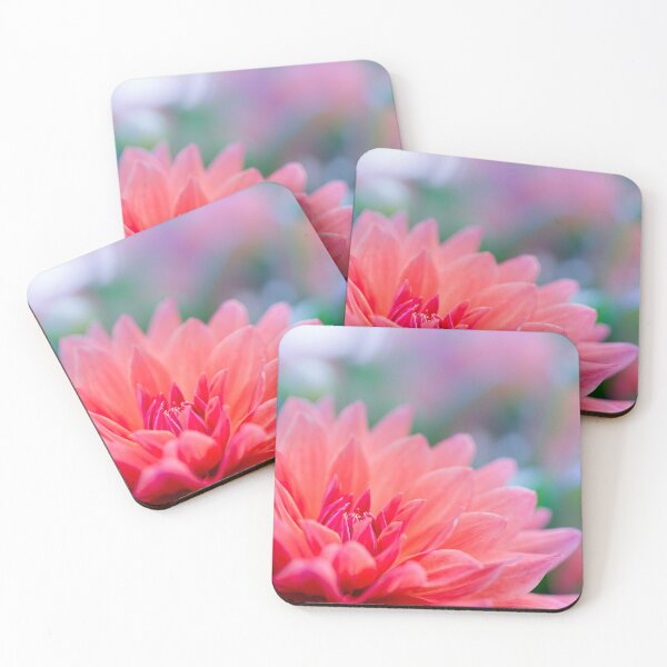 Item preview, Beautiful pinky orange Dahlia flower designed and sold by CyaniRose.