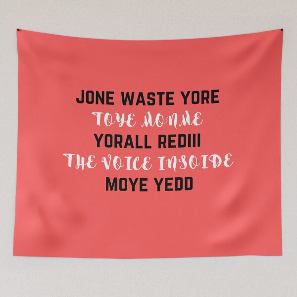 Item preview, jone waste yore toye monme yorall rediii the voice insoide moye yedd designed and sold by aimanart.