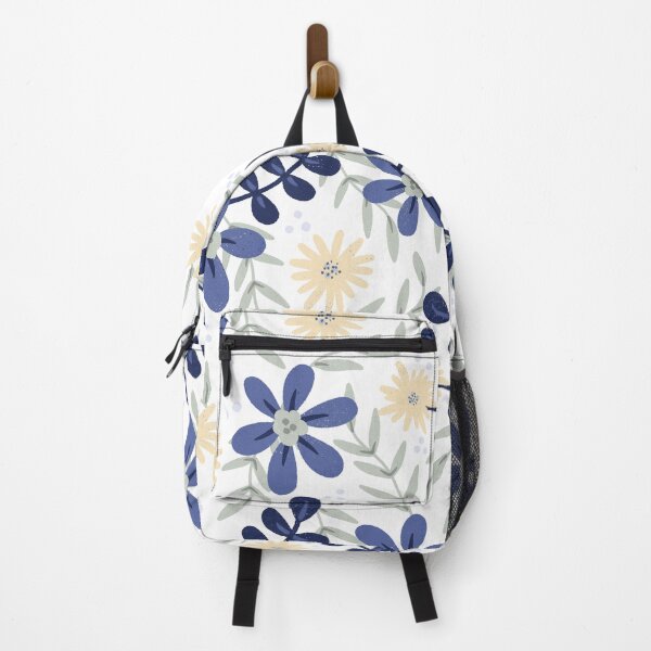 Item preview, Spring flower pattern daisy purple blue designed and sold by StudioHinte.