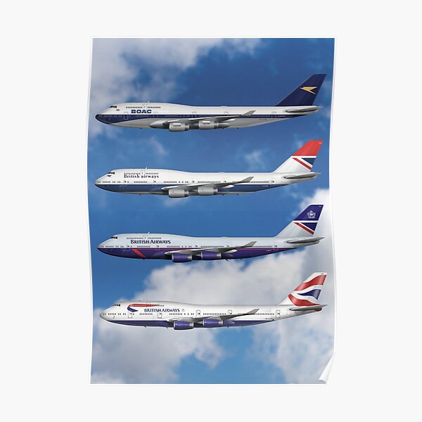 British Airways 747-400 Classic Livery Series Poster