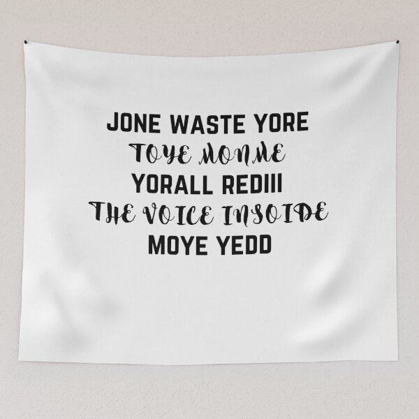 Item preview, jone waste yore toye monme yorall rediii the voice insoide moye yedd designed and sold by aimanart.
