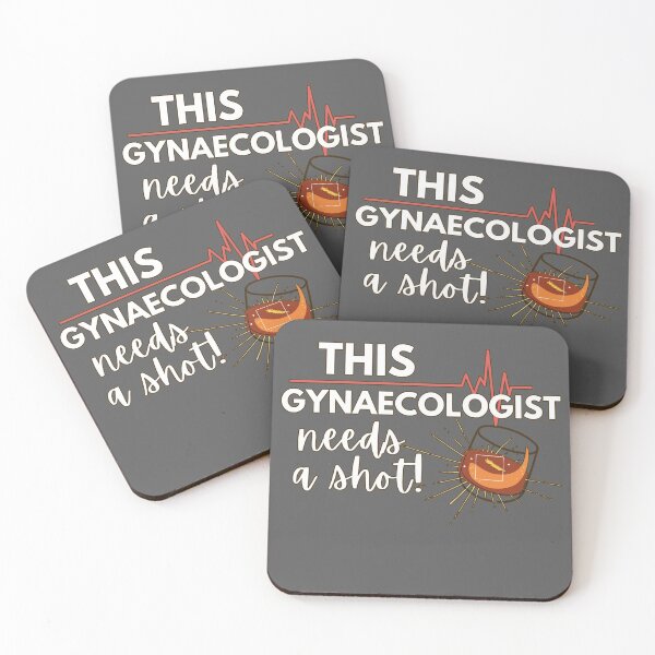 Item preview, Gynaecologist needs a Shot- Funny Gift Ideas for Gynecologists- White Text Version designed and sold by EvaWolf.