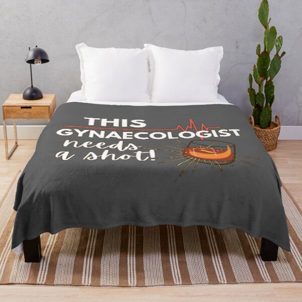 Item preview, Gynaecologist needs a Shot- Funny Gift Ideas for Gynecologists- White Text Version designed and sold by EvaWolf.