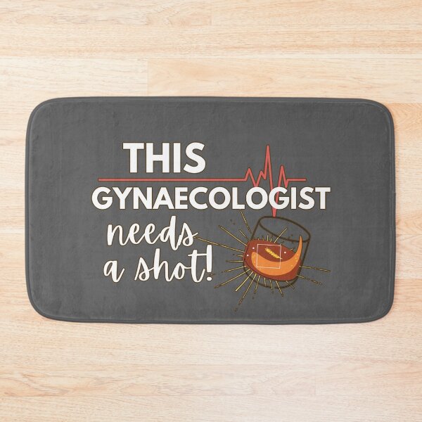 Item preview, Gynaecologist needs a Shot- Funny Gift Ideas for Gynecologists- White Text Version designed and sold by EvaWolf.