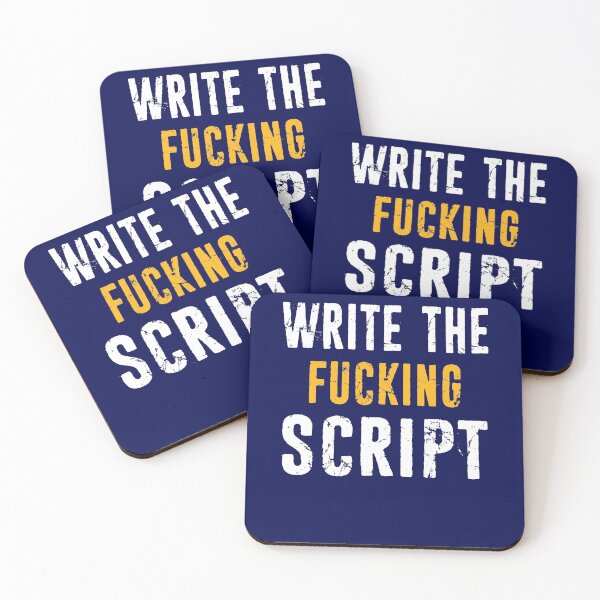 Item preview, Funny Screenwriter Gift - Script Writer - Screen Writer Scenarist - Write The Fucking Script Distressed designed and sold by niftee.