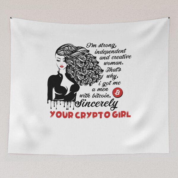 Item preview, Crypto Girl Bitcoin C.R.E.A.M designed and sold by DabGraphic.