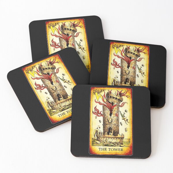 Item preview, vintage tarot the tower designed and sold by iciehansen.