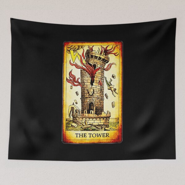Item preview, vintage tarot the tower designed and sold by iciehansen.