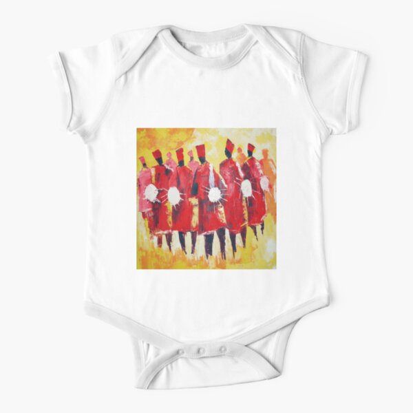 Two African Yoruba Male Hunters  Baby One-Piece for Sale by Bynelo