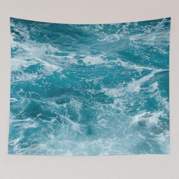 Item preview, Blue ocean waves designed and sold by authenticwords.