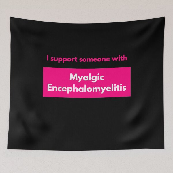 Item preview, I support someone with Myalgic Encephalomyelitis (Pink Block) designed and sold by Chantelle  Spies.