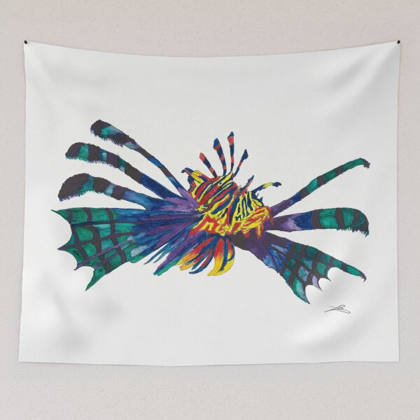 Item preview, Rainbow Lionfish designed and sold by JensOceanArt.