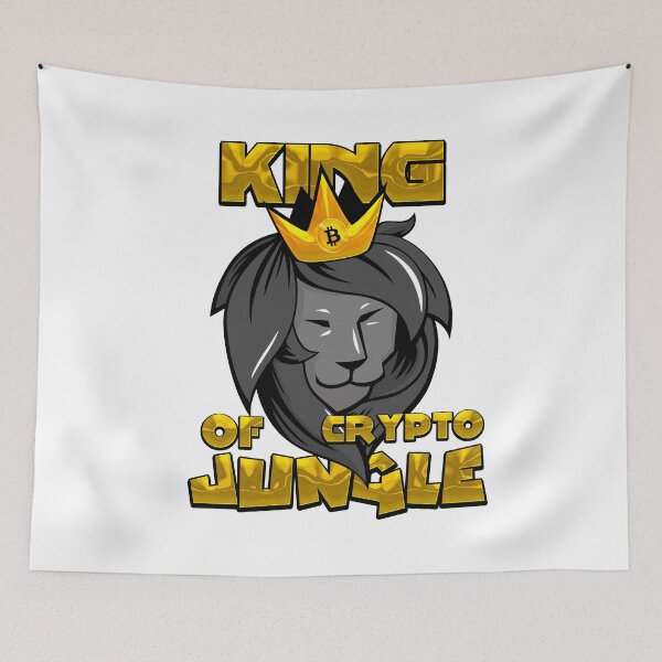 Item preview, Bitcoin Crown Lion the King Of The Crypto Jungle C.R.E.A.M designed and sold by DabGraphic.