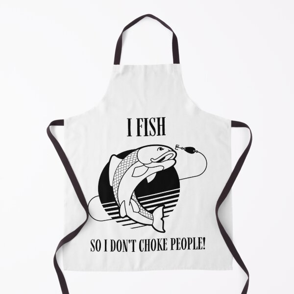 Item preview, I Fish So I Do Not Choke People Fishing Fish Hook designed and sold by DerEmmat.